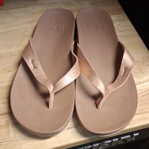 Reef Yoga Mat Flip Flops Rose Gold 9